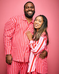 Taffy Stripes - Men's Long PJ Set - Peppermint Swirl