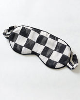Courtly Check Bagheera - Eco Satin Eye Mask - Floral