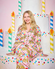 Birthday Bagheera - Long PJ Set - Pink Confetti