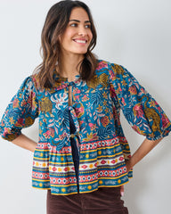 Tibetan Tigress - Annabelle Blouse - Blue Ridge