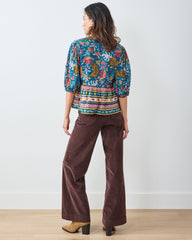 Tibetan Tigress - Annabelle Blouse - Blue Ridge