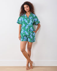 Tiger Queen - Short PJ Set - Jade