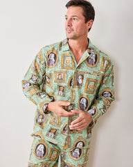 PF + Downton Abbey: The Grande Finale | Dogton Abbey - Men's Long PJ Set - Green
