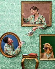 PF + Downton Abbey: The Grande Finale | Dogton Abbey - Men's Long PJ Set - Green