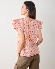 India Bloom - Royal Blouse - Soft Rose