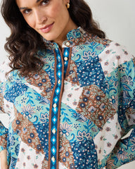 Vintage Patchwork - Mabel Blouse - Mocha