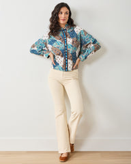 Vintage Patchwork - Mabel Blouse - Mocha