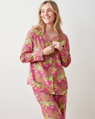 Bagheera - Lightweight Flannel Long PJ Set - Hot Pink
