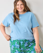 Sky Blue - Saturday Tee - Knit T-Shirt