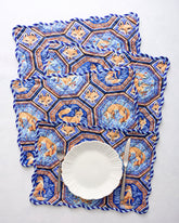 Fancy Fox - Placemats Set Of 4 - French Blue