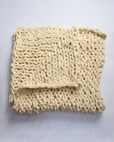 Vanilla - Chunky Knit Throw - Everyday Cozy Living