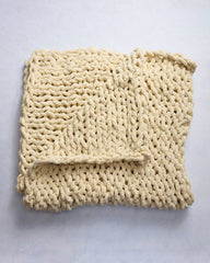 Vanilla - Chunky Knit Throw - Everyday Cozy Living