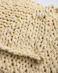 Vanilla - Chunky Knit Throw - Everyday Cozy Living