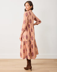 Wildflower Stripes - Juniper Dress - Ivory Wine