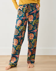 Turkey Trot - Tall Lightweight Flannel PJ Pants - Midnight Navy