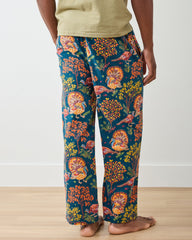 Turkey Trot - Lightweight Flannel Men's PJ Pants - Midnight Navy