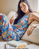 Unleashed Stories - Back to Bed Cropped Pant Set - Bookkeeper Blue