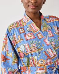 Unleashed Stories - Robe - Bookkeeper Blue