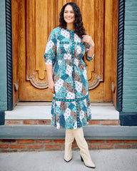 Vintage Patchwork - Showstopper Dress - Mocha