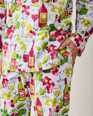 Wine Club - Men's Long PJ Set - Vineyard Sky