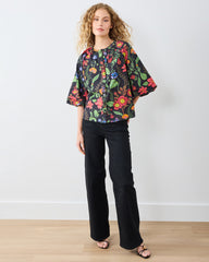 Moonlit Botanical - Blair Blouse - Ink