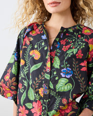 Moonlit Botanical - Blair Blouse - Ink