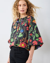 Moonlit Botanical - Blair Blouse - Ink