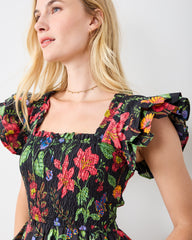 Moonlit Botanical - Iris Blouse - Ink