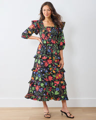 Moonlit Botanical - Isla Dress - Ink