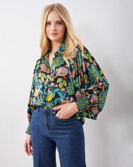 Partridge In A Pear Tree - Anastasia Blouse - Ink