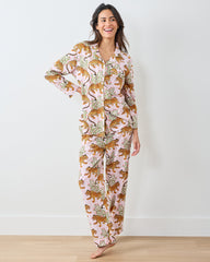 Bagheera - Lightweight Flannel Long PJ Set - Blush