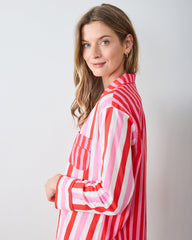 Taffy Stripes - Long Sleeve Top & Shorts Set - Peppermint Swirl