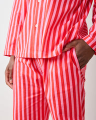 Taffy Stripes - Men's Long PJ Set - Peppermint Swirl