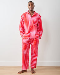Taffy Stripes - Men's Long PJ Set - Peppermint Swirl