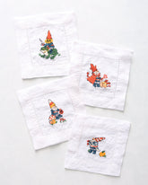 Mischief Night - Cocktail Napkins Set Of 4 - Nightfall Blue