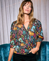 Garden Managerie - Juno Blouse - Ink