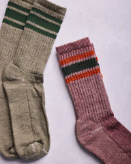 Maroon - Merino Activity Socks - American Trench