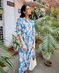 Antique Vases - Monaco Dress - Blue Sky