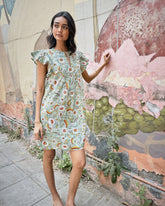 India Bloom - Royal Dress - Sage