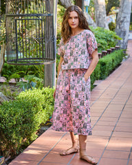 Gilded Greenhouse - Carry On Top & Sofia Skirt Set - Pink Muse