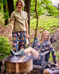 Bonfire Stories - Men's PJ Pants - Starlight Blue