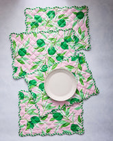 Lime Zest - Placemats Set Of 4 - Pink Salt