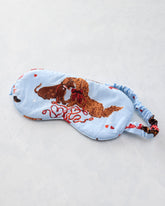 Dachshund Date - Eye Mask - Pale Blue