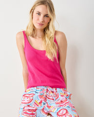 Solid - Esme Tank - Bright Pink