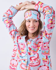 Vintage Cakes - Eye Mask - Blue Buttercream