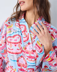 Vintage Cakes - Long Robe - Pale Blue