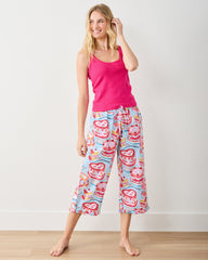 Vintage Cakes - Ruffle Cropped Pants - Blue Buttercream