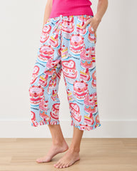 Vintage Cakes - Ruffle Cropped Pants - Blue Buttercream