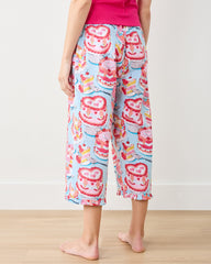 Vintage Cakes - Ruffle Cropped Pants - Blue Buttercream