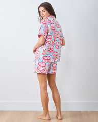 Vintage Cakes - Short PJ Set - Pale Blue